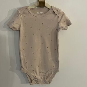 Carter's Tan Baby Bodysuit with Tiny Print
